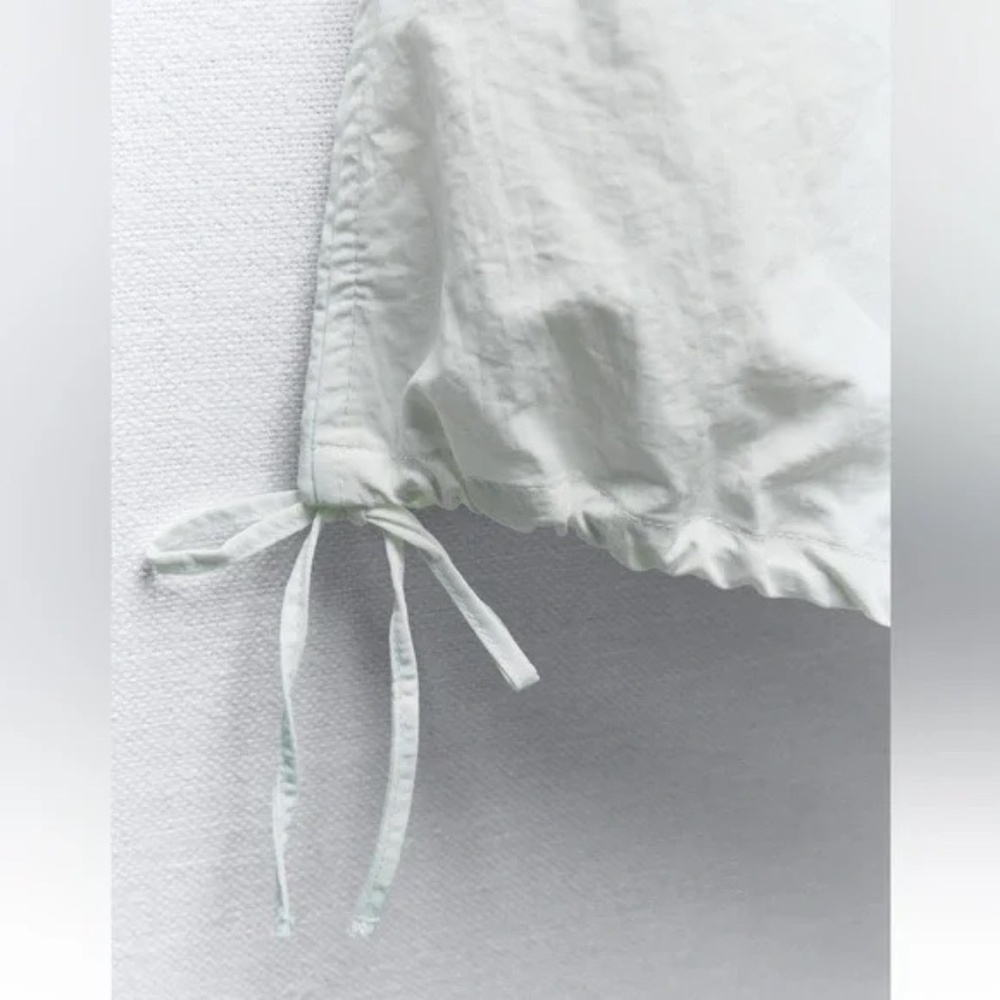 ZARA NYLON BALLOON MIDI SKIRT M - Picture 6 of 8